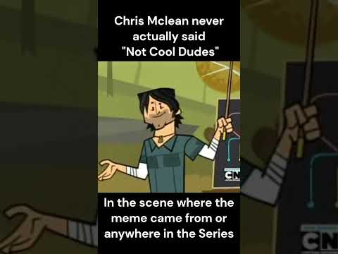 Chris never said "Not Cool Dudes" ----------------