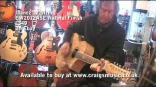 Video thumbnail for Ibanez 12 String EW2012ASE Natural Finish by lcdadvert