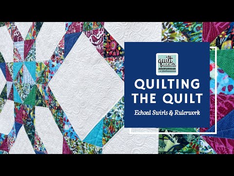 Echoed Swirls Background Filler + Rulerwork - How I quilted Singularity