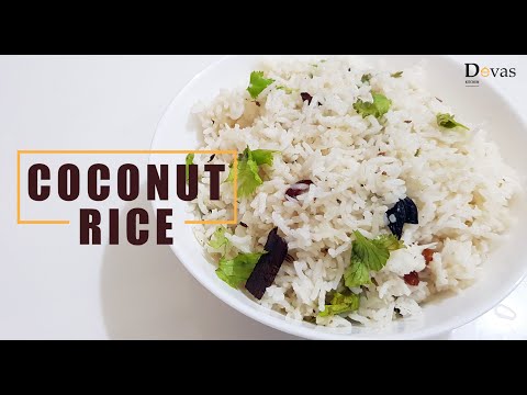 Coconut Rice in Pressure Cooker | Thengai Sadam | തേങ്ങാ ചോറ് | Devas Kitchen | EP #116 Video