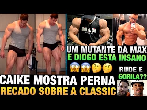 CAIKE MOSTRA PERNA GIGANTE E MANDA RECADO - DIOGO SHAPE ATUAL -  RUDE BOY COACH DO GORILA ? E MAIS