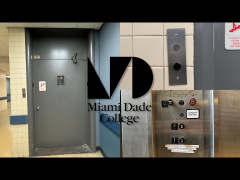COOL OTIS Traction GATED Elevator, Miami Dade College, Kendall Campus, Kendall, FL