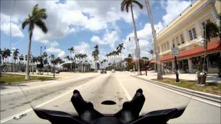 preview picture of video 'Palm Beach to Jupiter Inlet Florida - A1A ride (Suzuki DL1000 V-Strom GoPro Hero HD)'