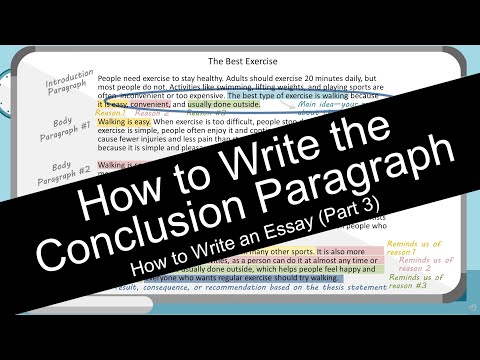 How to Write an Essay: Conclusion Paragraph (with Worksheet)