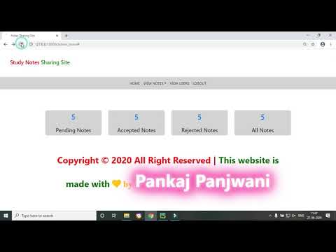 28 Python Django Project || Notes Sharing Site || Hindi