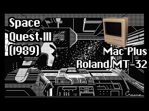 Space Quest III (1989) Intro - Mac Plus and Roland MT-32