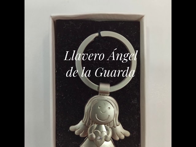 Vídeo relacionado con APOMOONS llavero ángel de la guarda, amuleto de la suerte ángel de la guarda coche, muñecas soleado llavero de metal, regalo pequeño llavero ángel, plata
