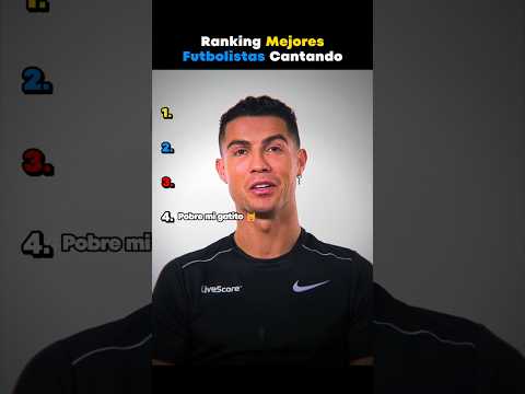 Ranking Mejores Futbolistas Cantando 🔥 #football #ronaldo #messi #lamineyamal