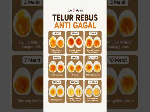 Panduan Telur Rebus Anti Gagal dari 2 sampai 15 Menit #ibudanayah