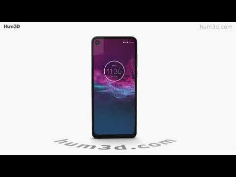 Motorola One Action Pearl White 3D model by 3DModels.org