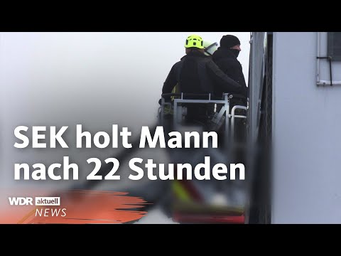 Mann flüchtet auf Dach und löst SEK-Einsatz aus | WDR aktuell