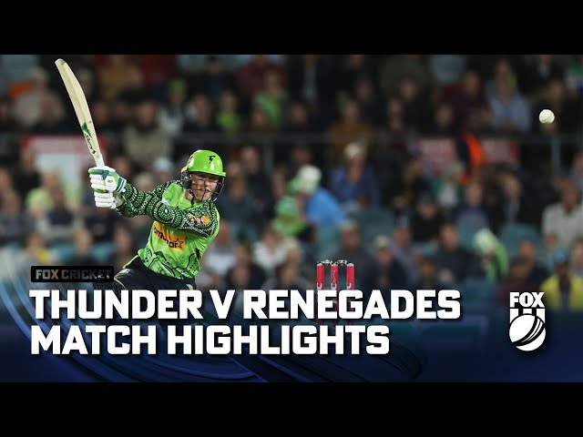 Sydney Thunder vs Melbourne Renegades – Match Highlights | Fox Cricket | 19/01/23