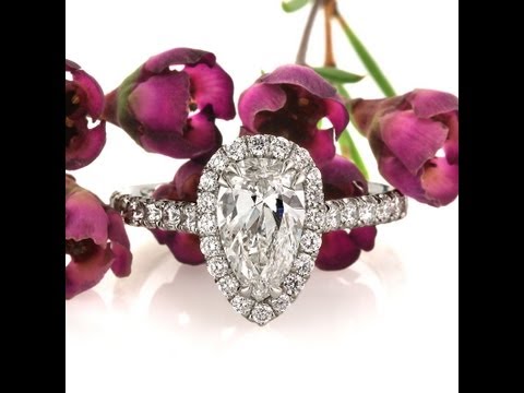 2.17ct Pear Shaped Diamond Engagement Anniversary Ring - Mark Broumand