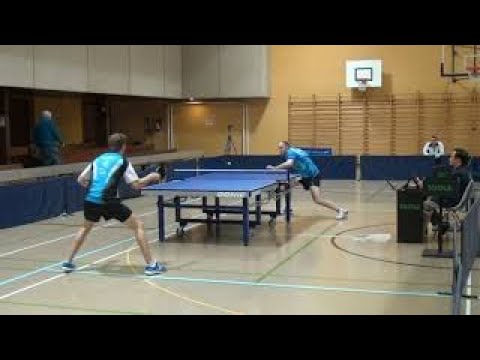Andrew Rushton vs Philip Merz - Match de LNA tennis de table à Meyrin CTT le 23 mars 2013