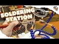 Custom Soldering Workstation With Light And Fan Evacuation