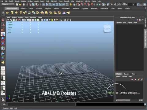 Maya Beginner Basics 4/10: Navigation [Tutorial #04]