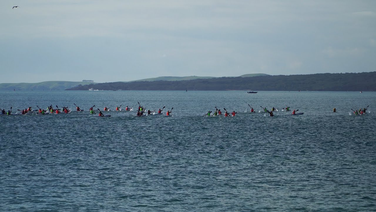 2022 Vaikobi Auckland King & Queen Of The Harbour - surfski race.