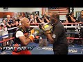 Floyd Mayweather vs Canelo Alvarez: Floyd Mayweather Mitts and Jump Rope Workout