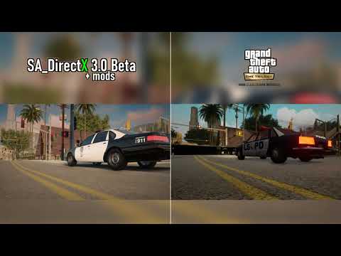San Andreas Definitive Edition vs. SA_DirectX 3.0 + mods