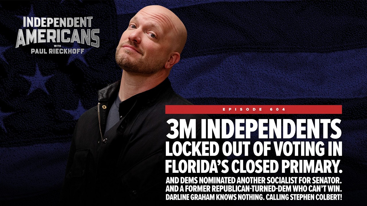 3 million independents locked out. Florida's rigged primary just handed both parties another loss. Media blitz pod