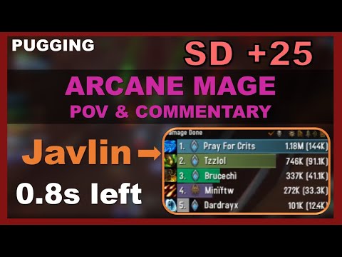 Arcane Mage POV & Commentary - SD +25 Fortified - Tank solo'd third boss?