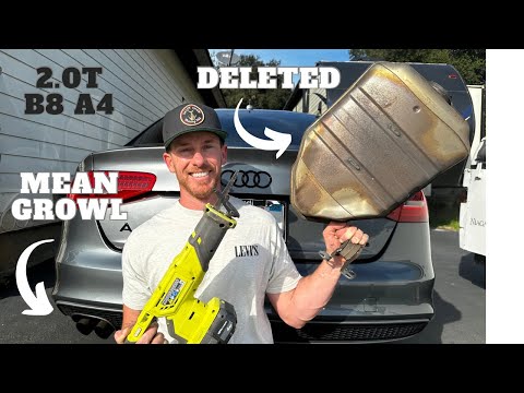 $13 EXHAUST MOD MADE MY B8 A4 SOUND MEAN!