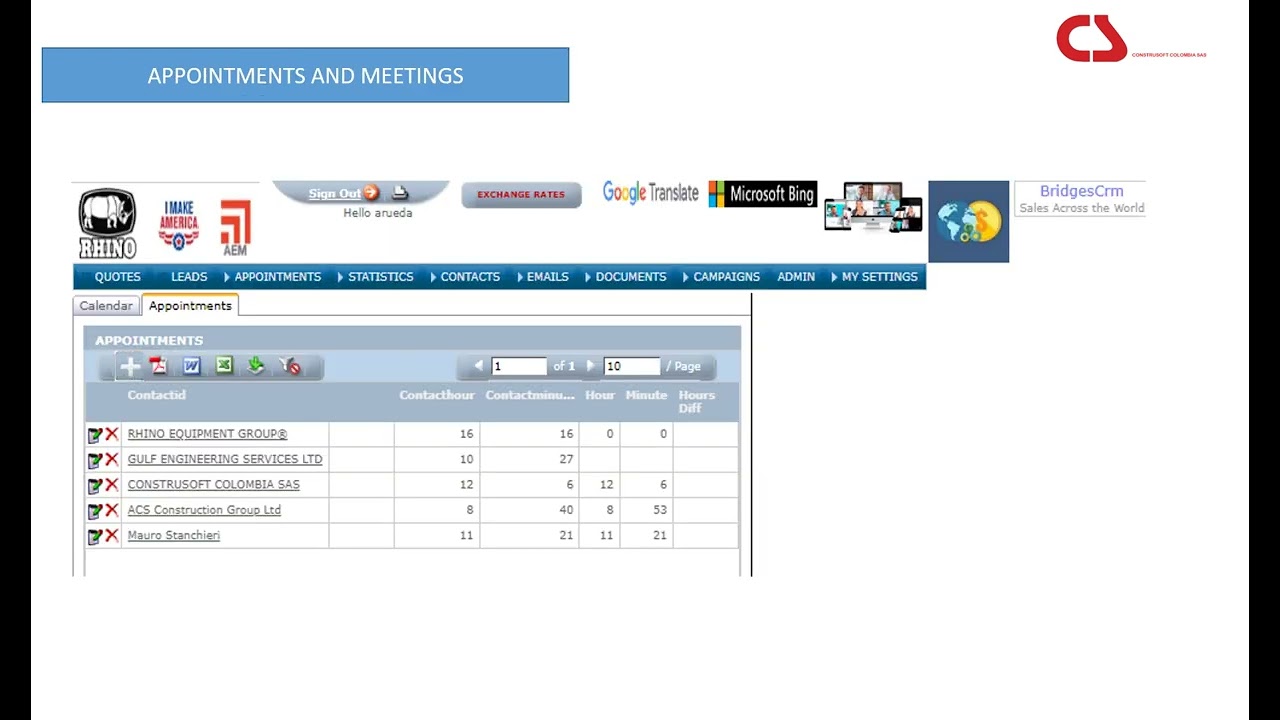 Bridges Crm by Construsoft Colombia SAS