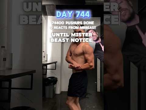 Day 744 🫡🙏 @MrBeast  #roadtomrbeast #pushupseveryday #day744 #shorts