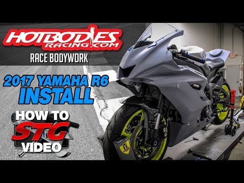 2017 Yamaha YZF-R6 Hotbodies Race Bodywork Install | Sportbiketrackgear.com