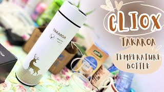 Cliox Takaroa Thermometer Water Cup Unboxing and Review | Vacuum Steel Insulated Bottle