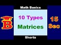 10 Types Of Matrices