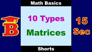 10 Types of Matrices