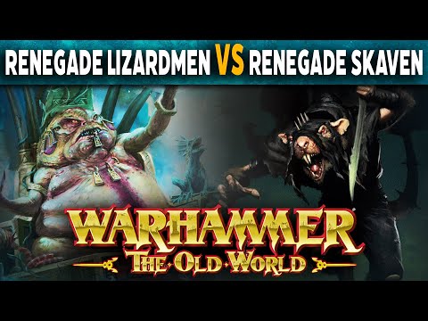 Renegade Lizardmen VS Renegade Skaven - Warhammer The Old World Battle Report
