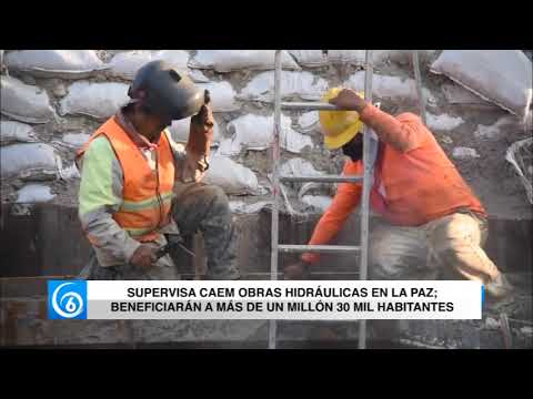 Supervisa CAEM obras hidráulicas en La Paz; beneficiarán a más de un millón 30 mil habitantes