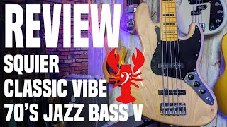 Video thumbnail for Squier Classic Vibe 70's Jazz Bass V - Vintage Throwback or Throwaway? - LowEndLobster Review by LowEndLobster