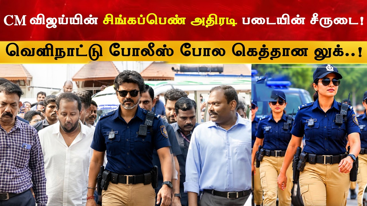 CM Vijay சிங்கப்பெண்கள் சிறப்பு அதிரடி படை சீருடை | Thalapathy | TVK