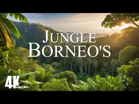 Borneo's Tropical Jungle Paradise in 4K / Tropical Rainforest In Asia | Scenic Relaxation Film