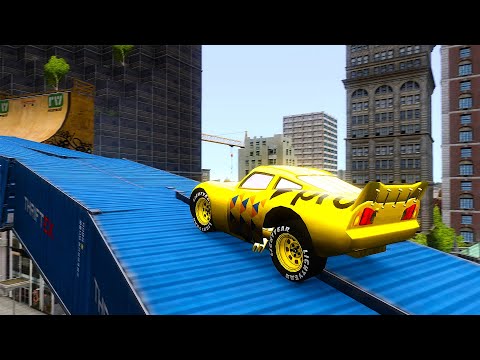 Crazy Lightning McQueen PRO Crashes - GTA 4 Real Car Crashes Ep.36