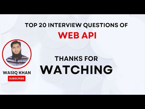 Top Interviews Question of Web API | #api #webapi #web #wasiqkhan