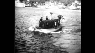 Keiser Wilhelm II seiler inn sørsundet i Kristiansund!