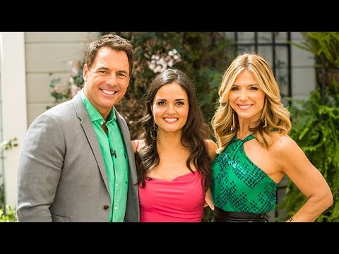 Thumbnail of the video: Highlights - Danica McKellar chats about "Campfire Kiss" - Hallmark Channel