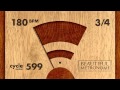 180 BPM 3/4 Wood Metronome HD
