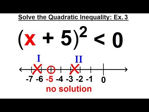 Algebra Ch 29 Quadratic Rational Inequalities 1 of 15 What is a Quadratic Inequality