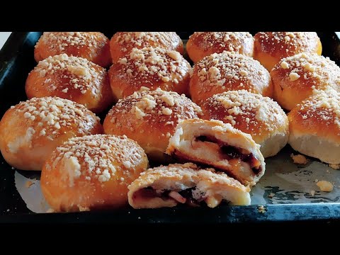 Булочки как пух  /Домашние с хрустящей штрейзельной  крошкой