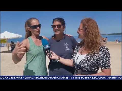 Playa Accesible,referentes de Maldonado y San Carlos, Pierina Tejera e Isabel Pérez respectivamente
