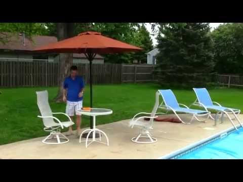 9 ft. Octagon Auto-Open Patio Umbrella