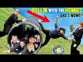 ROLLING My Mom Down a Hill in a DRAINAGE PIPE! (FV Family Culvert DIY SLIDES Vlog)