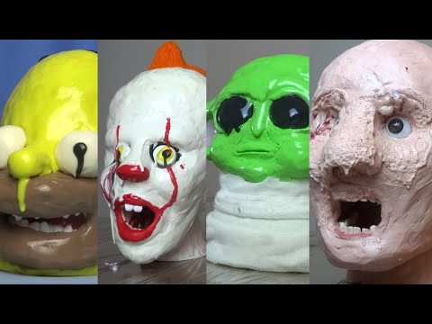 Clay and Wax Face Melting