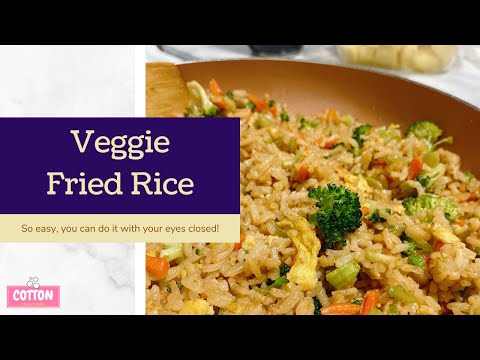 Quick Vegetable Fried Rice with JUST Egg so that makes it Vegan
