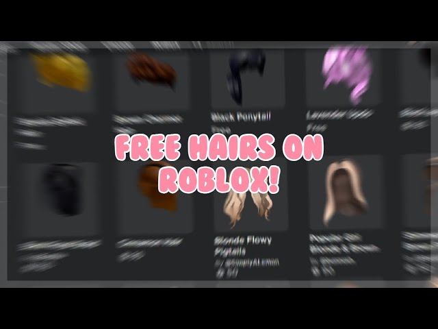 How To Get Free Hair Roblox - roblox free hair.com